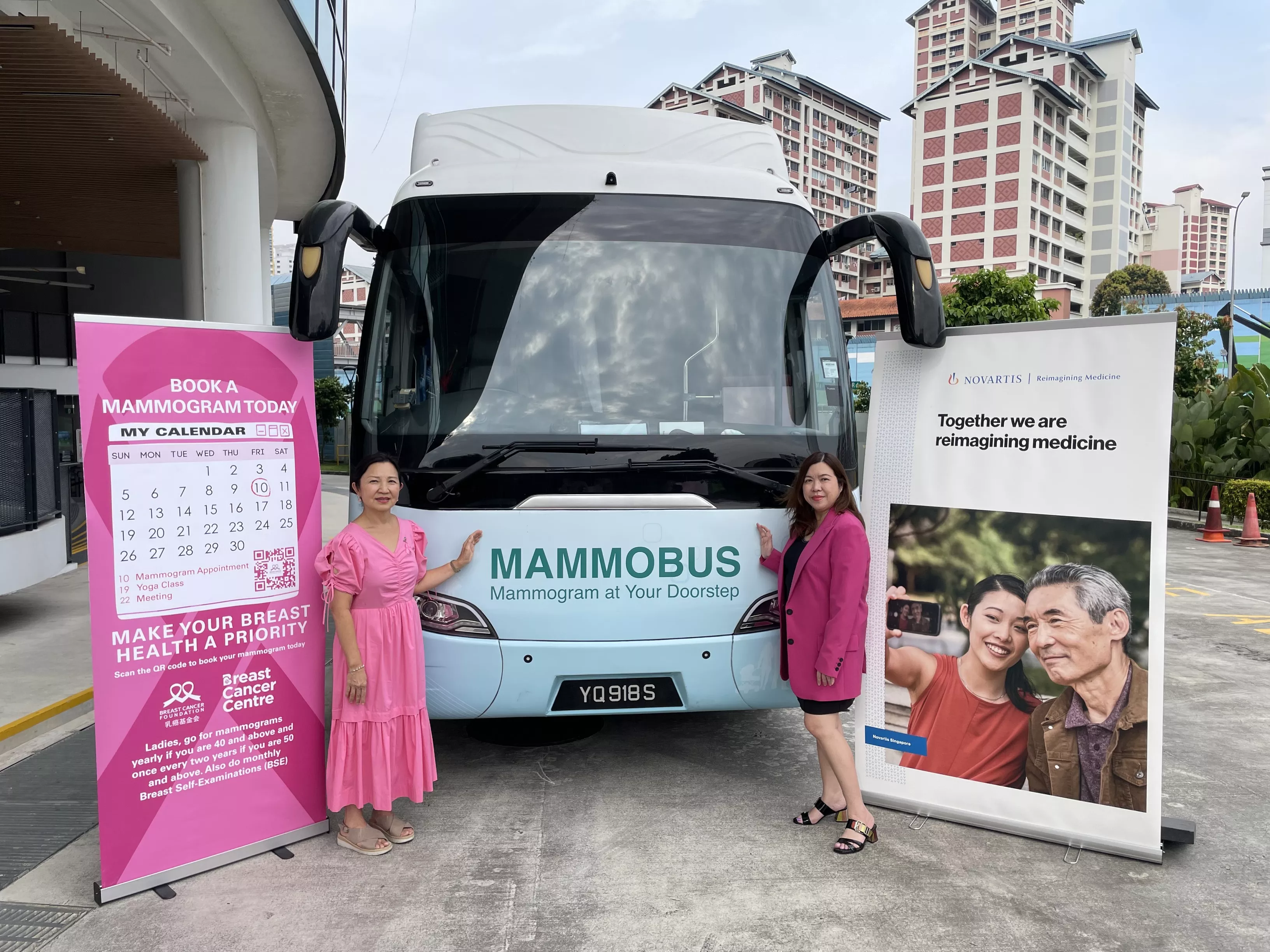 Novartis Singapore (Novartis) is partnering Breast Cancer Foundation (BCF) to support its community outreach and Community Mammobus Programme