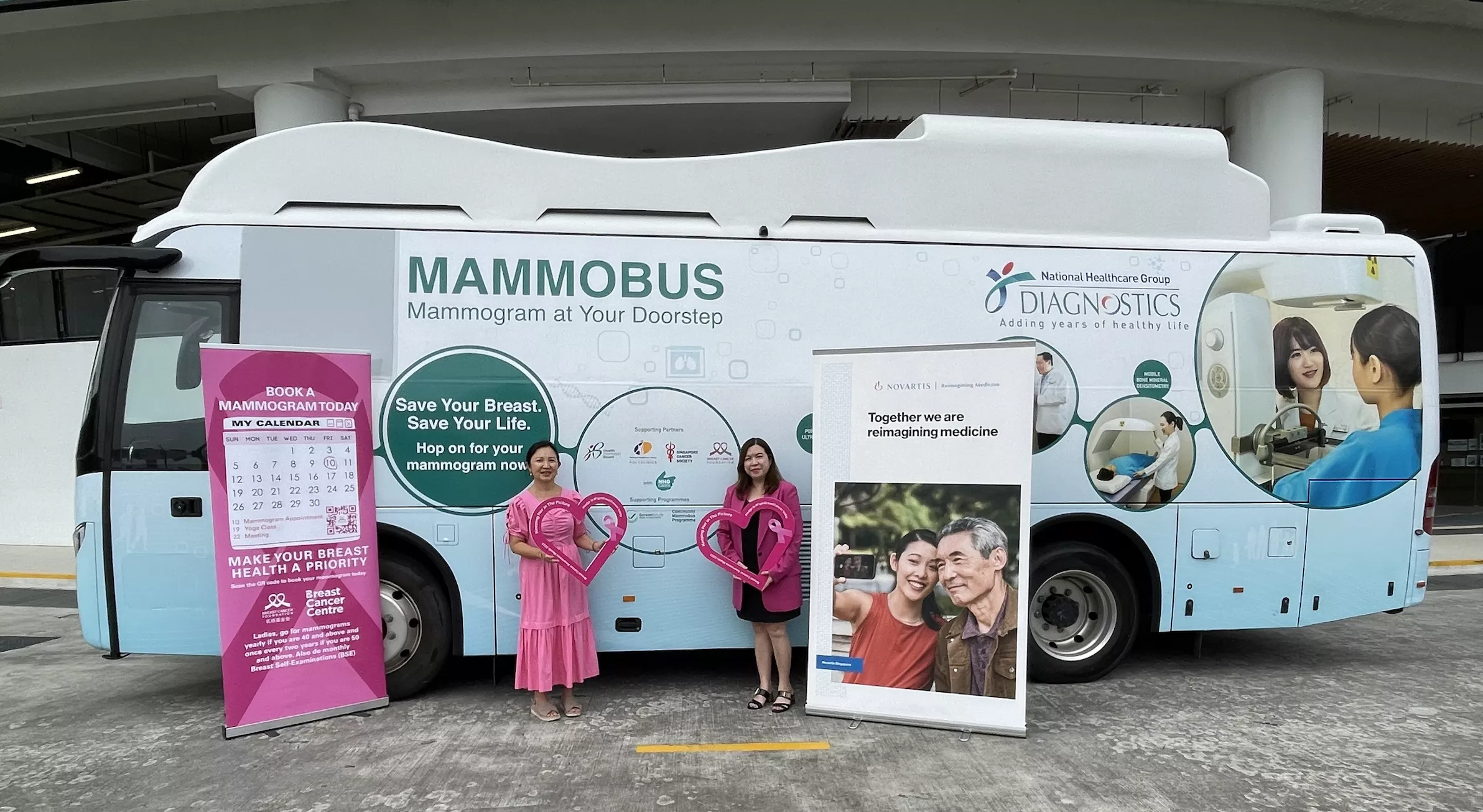 Novartis Singapore (Novartis) is partnering Breast Cancer Foundation (BCF) to support its community outreach and Community Mammobus Programme