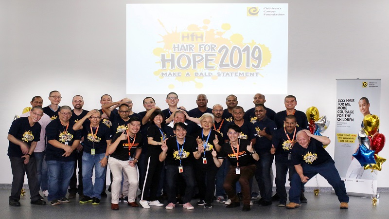 Novartis associates take part in Hair for Hope 2019